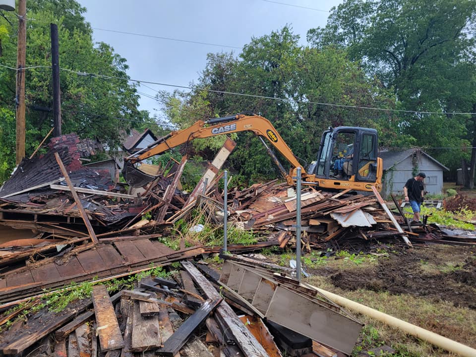 Warrior Restoration crew responding to storm damage at a Prosper, TX home